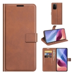 For Xiaomi Poco F3 / Redmi K40/K40 Pro Retro Calf Pattern Buckle Horizontal Flip Leather Case with Holder & Card Slots & Wallet(Light Brown)