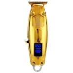 VGR V-220 5W USB Portable Metal Hair Clipper with LCD Display (Gold)