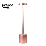 JB-TD003 I-Shaped Table Lamp Creative Decoration Retro Dining Room Bar Table Lamp, Specification: USB(Rose Gold)
