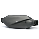WEIXIER 8641 Men Running Waterproof Waist Bag Multifunctional Chest Bag Sports Leisure One-Shoulder Bag(Dark Gray)