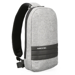 KINGSONS KS3188W Business Casual One-Shoulder Bag Large Capacity Anti-Theft Chest Bag(Light Grey)