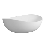 [US Warehouse] Solid Surface Freestanding Soaking Bathtub, Size: 63 x 37.12 x 23.12 inch