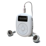 C1 Portable Mini Clip Clasp FM / DAB Digital Radio, Support Bluetooth Playback & White Noise (White)