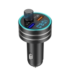 C1 Multifunctional Car Dual USB Charger MP3 Music Player Bluetooth FM Transmitter (Black)