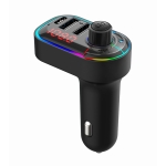 C12 Multifunctional Car Dual USB Charger Bluetooth FM Transmitter with Atmosphere Light