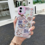 Double Color TPU Pattern Protective Case For iPhone 11(Moon Bear)