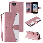Stitching Calf Texture Horizontal Flip Leather Case with Holder & Card Slots & Wallet For iPhone 6 / 6s(Rose Gold)