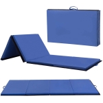 [US Warehouse] Foldable PVC EVA Exercise Yoga Gymnastics Mat, Size: 120x240x5cm (Blue)