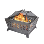[US Warehouse] Outdoor Camping Beach Bonfire Picnic Garden Steel Wood Burning Fire Pit