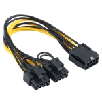 8 Pin to PCI-E PCIe 8 Pin + 8 (6+2) Pin Power Cable