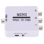 Mini YPBPR to CVBS Video Converter Component AV Adapter for TV / Projector / Monitor (White)