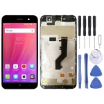 LCD Screen and Digitizer Full Assembly with Frame for ZTE Blade A520 (Black)