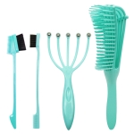 Household Octopus Comb Massage and Smooth Hair Comb Setome Set(Green)