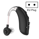 GM-105 Elderly Hearing Aid Sound Amplifier Intelligent Noise Reduction Sound Collector, Style: EU Plug(Fantasy Black)