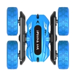 JJR/C Q95 2.4G Remote Control Double Side Stunt Car Toy (Blue)