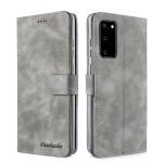 For Xiaomi Poco M3 Diaobaolee Pure Fresh Texture Horizontal Flip Leather Case with Holder & Card Slot & Wallet & Photo Frame(Grey)