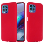 For Motorola Moto G100 / Edge S Solid Color Liquid Silicone Dropproof Full Coverage Protective Case(Red)