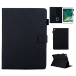Hair Silky Texture Solid Color Horizontal Flip Leather Case with Holder & Card Slots & Photo Frame & Anti-Skid Strip For iPad 10.2 (2020) / (2019)(Black)