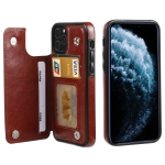FLOVEME Crazy Horse Texture Horizontal Flip Leather Protective Case with Card Slots & Holder For iPhone 11 Pro(Brown)