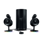 Razer Nommo Pro Wired and Bluetooth Full Frequency 2.1 Multimedia Computer Game Speakers (Black)