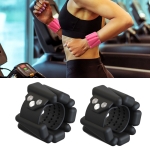 1 Pair Yoga Fitness Detachable Weight-Bearing Bracelets Sports Weight-Bearing Silicone Wrist Bands, Specification:  900G (Black)