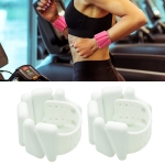 1 Pair Yoga Fitness Detachable Weight-Bearing Bracelets Sports Weight-Bearing Silicone Wrist Bands, Specification: 900G(White)