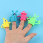 20 PCS Mini Finger Doll TPR Soft Rubber Monster Finger Cover Toys, Random Color and Style Delivery
