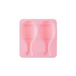 3 PCS Chicken Drumstick Silicone Ice Tray Mold Chocolate Baking Mold Complementary Food Making Baking Pan(Pink)