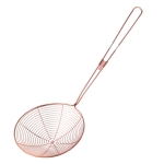 Stainless Steel Colander Noodle Spoon Oil Filter Spoon, Specification:  Rose Gold
