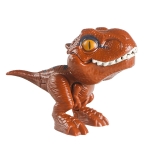 4 PCS Children Fun Doll Bite Finger Dinosaur Small Toys Simulation Tyrannosaurus Toys, Colour: Light  Brown-OPP Bag