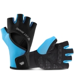 WEST BIKING YP0211217 Cycling Breathable Silicone Palm Gloves Fitness Training Wrist Guard Sports Gloves, Size: M(Black Blue)