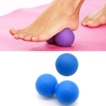 2 in 1 Single Ball + Peanut Ball Fascia Foot Massage Ball Muscle Relaxation Yoga Ball Set(Blue)