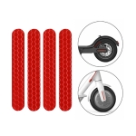5 PCS Scooter Stickers Reflective Cursor Scooter Mudguard Reflective Sticker For Ninebot Max G30 (Red)