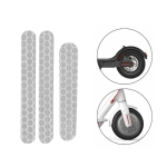 5 PCS Scooter Stickers Reflective Cursor Scooter Mudguard Reflective Sticker For Ninebot ES2 (White)