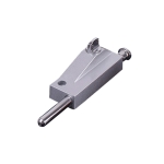 KDS-A013 Zinc Alloy Rotary Door Latch Lock Surface Mounted Spring Rotary Latch Lock, Specification: Sandy Silver