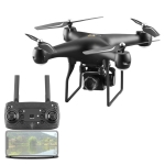 YLR/C S32T 25 Minute Long Battery Life High-Definition Aerial Photography Drone Gesture Remote Control Quadcopter, Colour: 4K Camera Music MV Implant (Black)