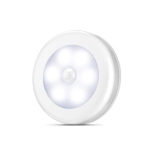 6 LED Home Wardrobe Smart Human Body Sensor Light, Light color: White Light (White)