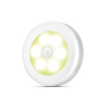 6 LED Home Wardrobe Smart Human Body Sensor Light, Light color: Warm Light (White)