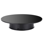 25cm 360 Degree Electric Rotating Mirror Surface Turntable Display Stand Video Shooting Props Turntable for Photography, Load 3kg, Powered by Battery(Black)