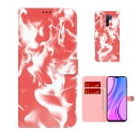 For  Xiaomi Redmi 9 / 9 Prime / Poco M2 Cloud Fog Pattern Horizontal Flip Leather Case with Holder & Card Slot & Wallet(Red)