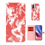 For  Xiaomi Redmi K40 / K40 Pro / Poco F3 Cloud Fog Pattern Horizontal Flip Leather Case with Holder & Card Slot & Wallet(Red)