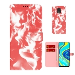 For Xiaomi Redmi Note 9 Pro/Note 9S/Note 9 Pro Max Cloud Fog Pattern Horizontal Flip Leather Case with Holder & Card Slot & Wallet(Red)