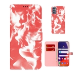For Samsung Galaxy Quantum 2 / A82 5G Cloud Fog Pattern Horizontal Flip Leather Case with Holder & Card Slot & Wallet(Red)