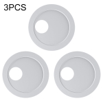 3 PCS Universal Round Shape Design WebCam Cover Camera Cover for Desktop, Laptop, Tablet, Phones(White)