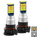 2 PCS V6 H16 DC9-36V 30W 3000LM IP65 Car LED Double Color Fog Light with 30LEDs SMD-2525 Lamp