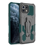 For Xiaomi Mi 11 Lite Armor Warrior Shockproof PC + TPU Protective Case(Green)