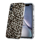 Shell Texture Pattern Full-coverage TPU Shockproof Protective Case For iPhone X / XS(Little Leopard)
