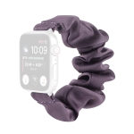 Scarf Hair Tie Replacement Watchbands For Apple Watch Series 6 & SE & 5 & 4 44mm / 3 & 2 & 1 42mm(Purple)