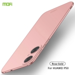 For Huawei P50 MOFI Frosted PC Ultra-thin Hard Case(Rose gold)