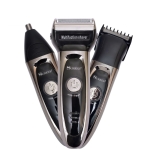 Surker SK-2300 Men 3-in-1 Electric Shaver/Hair Clipper/Nose Hair Clipper Portable Grooming Kit( Black)